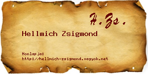 Hellmich Zsigmond névjegykártya