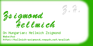 zsigmond hellmich business card
